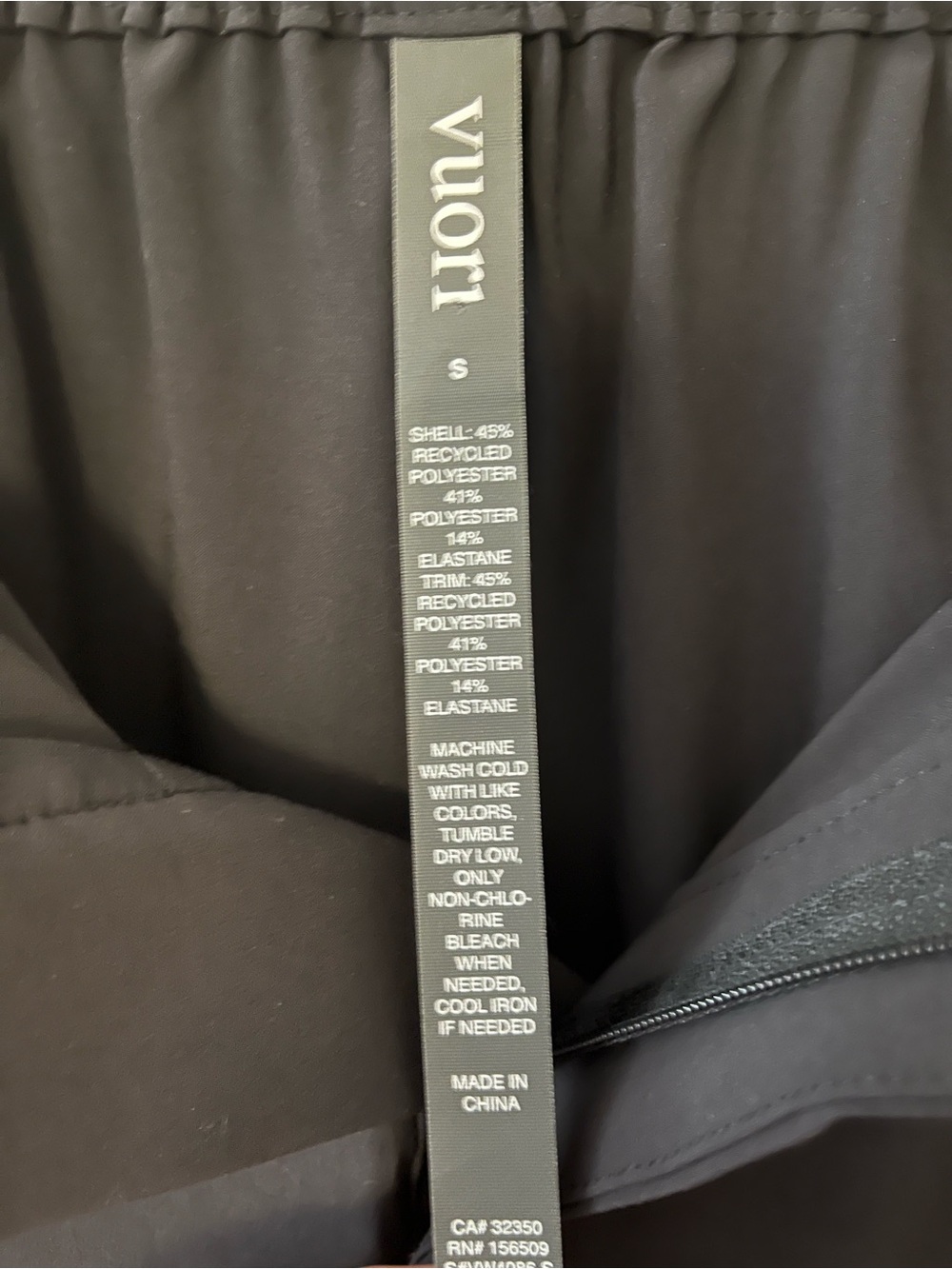Vuori Villa Wide Leg Trouser Pant Black Sz S - Picture 10 of 11